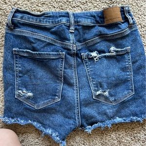 AE HI-rise shortie Jean shorts